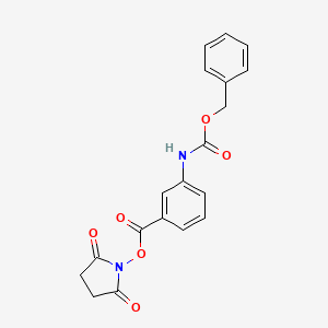 Chemical structure of Z-3-Abz-OSu