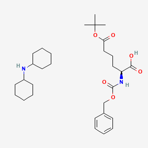 Chemical structure of Z-Aad(OtBu)-OH · DCHA