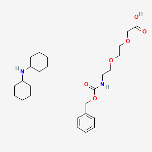 Chemical structure of Z-AEEAc-OH · DCHA
