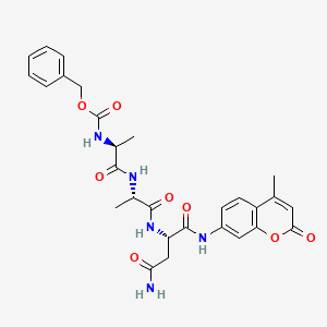 Chemical structure of Z-Ala-Ala-Asn-AMC