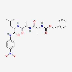 Chemical structure of Z-Ala-Ala-Leu-pNA
