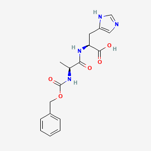 Chemical structure of Z-Ala-His-OH