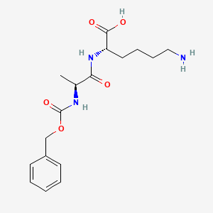 Chemical structure of Z-Ala-Lys-OH