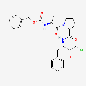 Chemical structure of Z-Ala-Pro-Phe-chloromethylketone