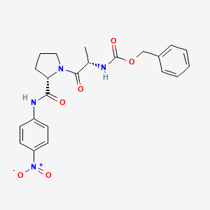 Chemical structure of Z-Ala-Pro-pNA