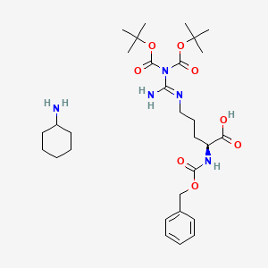 Chemical structure of Z-Arg(boc)2-OH cha