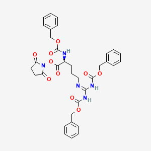 Chemical structure of Z-Arg(Z)₂-OSu