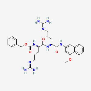 Chemical structure of Z-Arg-Arg-4MβNA