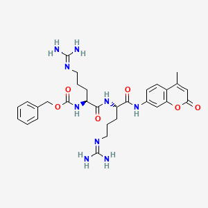 Chemical structure of Z-Arg-Arg-AMC