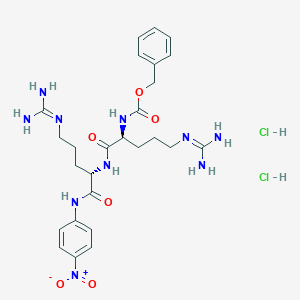 Chemical structure of Z-Arg-Arg-pNA · 2 HCl