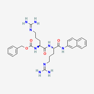 Chemical structure of Z-Arg-Arg-βNA