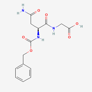 Chemical structure of Z-Asn-Gly-OH