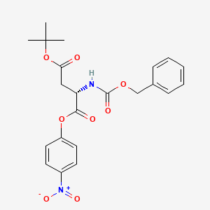 Chemical structure of Z-Asp(OtBu)-ONp
