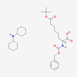 Chemical structure of Z-Asu(Otbu)-OH DCHA