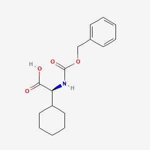 Chemical structure of Z-cyclohexyl-Gly-OH