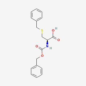 Chemical structure of Z-Cys(Bzl)-OH