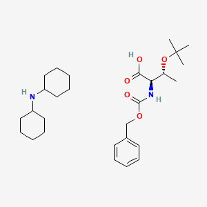 Chemical structure of Z-D-allo-Thr(tBu)-OH · DCHA