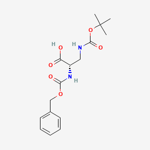 Chemical structure of Z-Dap(Boc)-OH