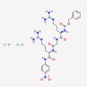 Chemical structure of Z-D-Arg-Gly-Arg-pNA · 2 HCl