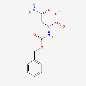 Chemical structure of Z-D-Asn-OH