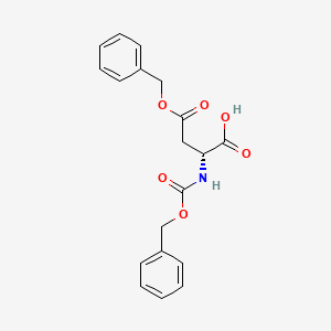 Chemical structure of Z-D-Asp(OBzl)-OH