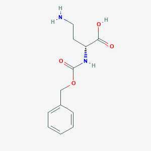 Chemical structure of Z-D-Dab-OH