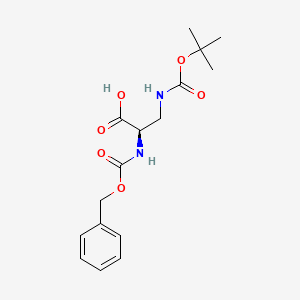 Chemical structure of Z-D-Dap(Boc)-OH
