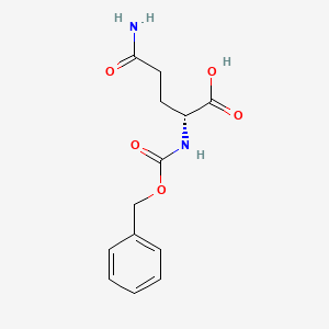 Chemical structure of Z-D-Gln-OH