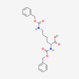 Chemical structure of Z-DL-Lys(Z)-OH