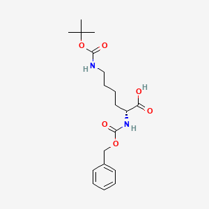 Chemical structure of Z-D-Lys(Boc)-OH