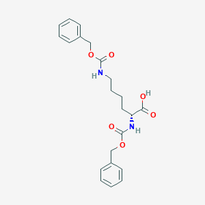 Chemical structure of Z-D-Lys(Z)-OH