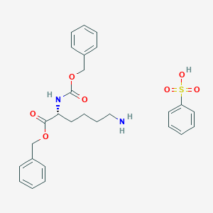 Chemical structure of Z-D-Lys-obzl benzenesulfonate