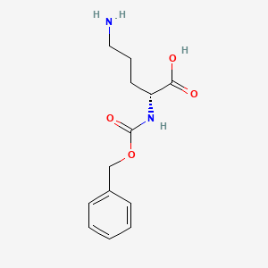Chemical structure of Z-D-Orn-OH