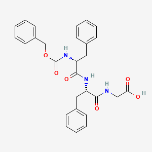 Chemical structure of Z-D-Phe-Phe-Gly-OH