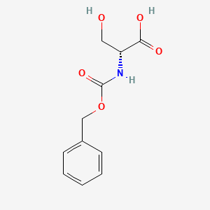 Chemical structure of Z-D-Ser-OH
