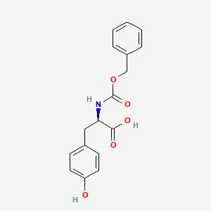 Chemical structure of Z-D-Tyr-OH