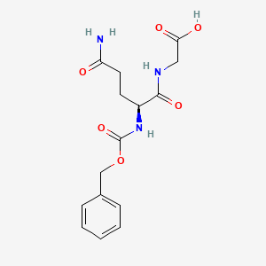 Chemical structure of Z-Gln-Gly-OH
