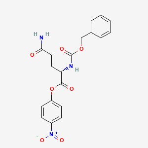 Chemical structure of Z-Gln-ONp