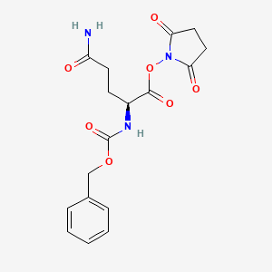 Chemical structure of Z-Gln-OSu