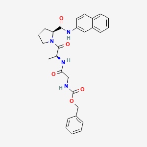 Chemical structure of Z-Gly-Ala-Pro-βNA