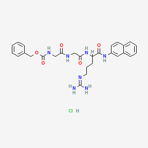Chemical structure of Z-Gly-Gly-Arg-βNA · HCl