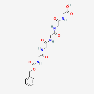 Chemical structure of Z-Gly-Gly-Gly-Gly-Gly-OH