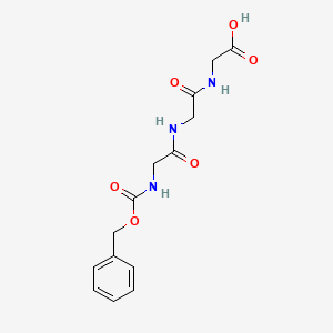 Chemical structure of Z-Gly-Gly-Gly-OH