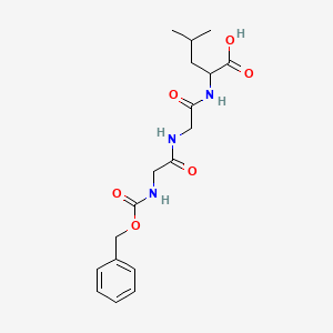 Chemical structure of Z-Gly-Gly-Leu-OH