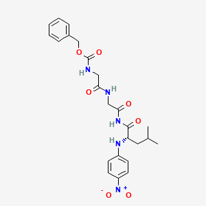 Chemical structure of Z-Gly-Gly-Leu-pNA