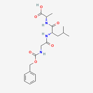Chemical structure of Z-Gly-Leu-Ala-OH