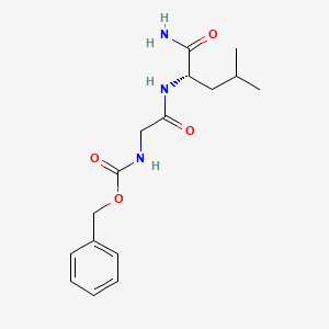 Chemical structure of Z-Gly-Leu-NH₂