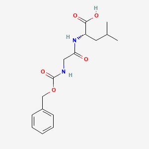 Chemical structure of Z-Gly-Leu-OH
