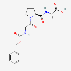Chemical structure of Z-Gly-Pro-Ala-OH