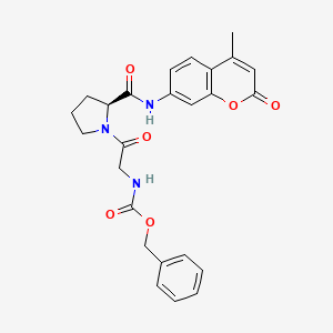 Chemical structure of Z-Gly-Pro-AMC